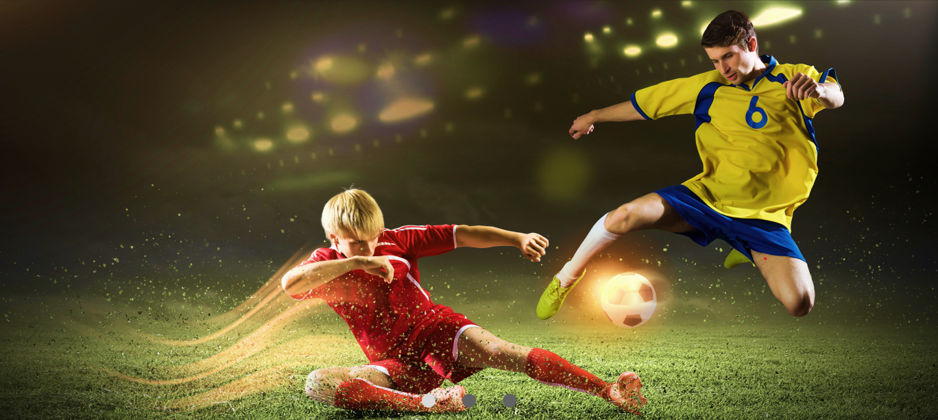 Football action scene